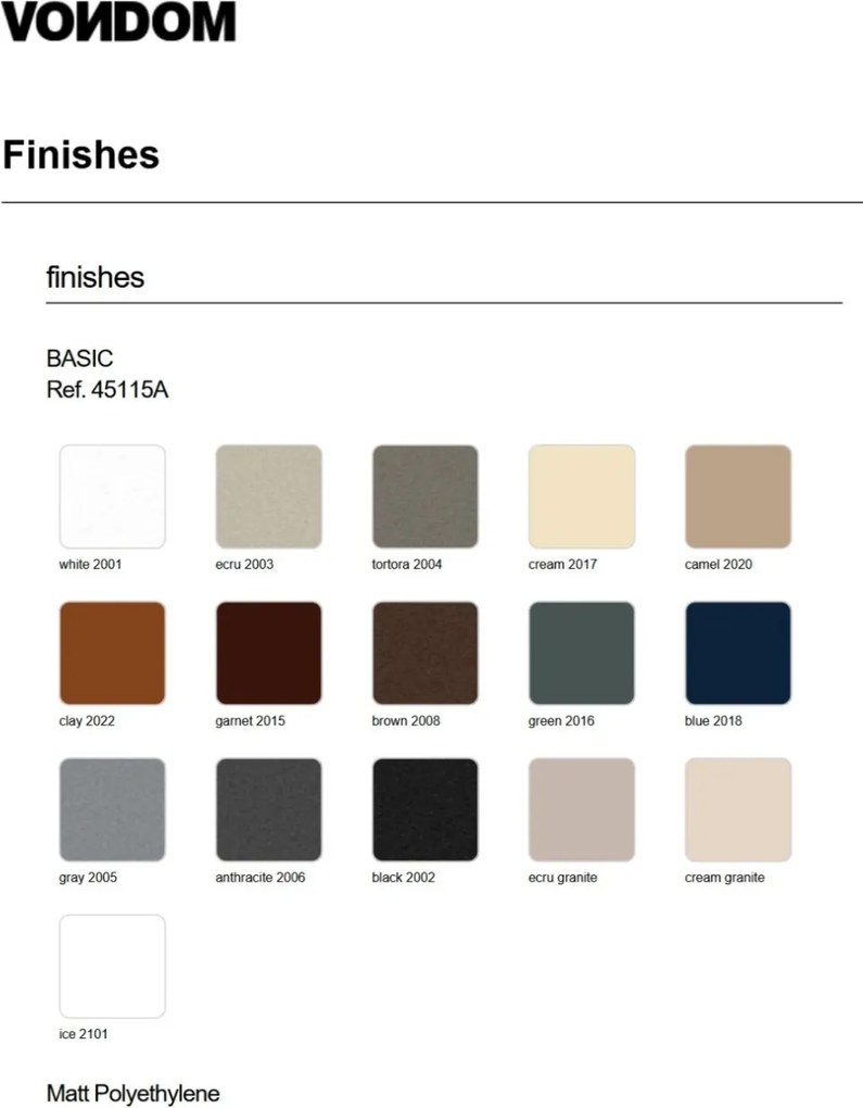 Masuta de cafea exterior / interior design modern premium MOMA COFFEE TABLE 45115A Vondom