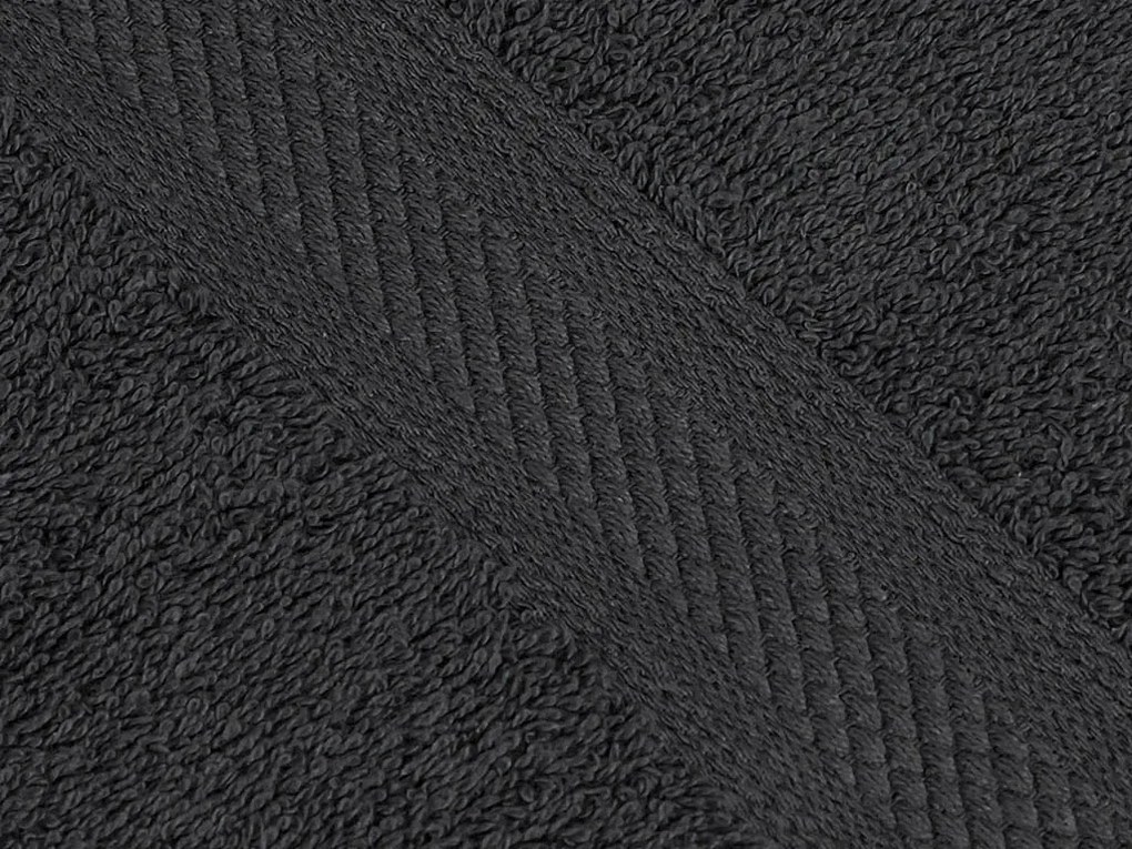 Prosop CLARYSSE ELEGANCE 60x110 cm antracit, 100% bumbac