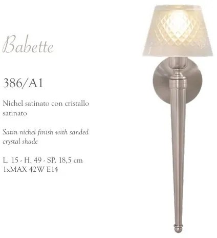 Aplica de perete LUX realizata manual Babette