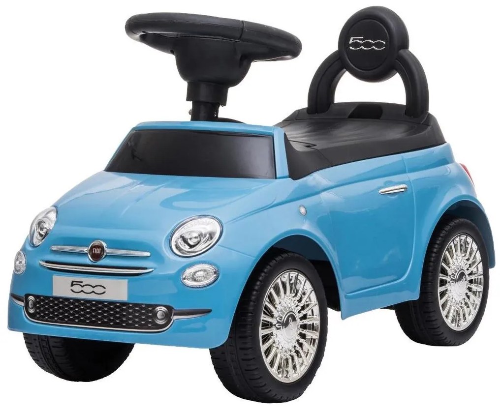 Bicicletă fără pedale Fiat 500 albastru