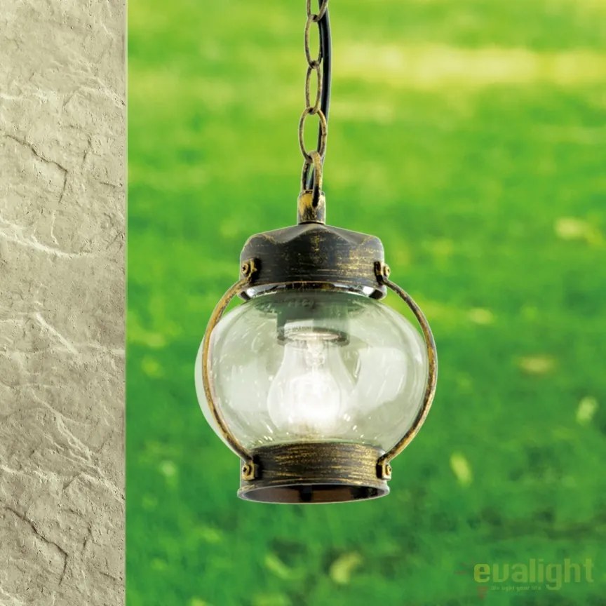 Pendul exterior stil rustic IP23 Taverna AL 11-1166 schwarz-gold OR