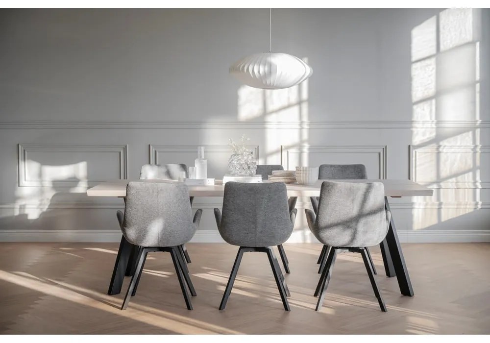 Set de scaune de sufragerie gri 2 buc. tapițat Norwell – Rowico