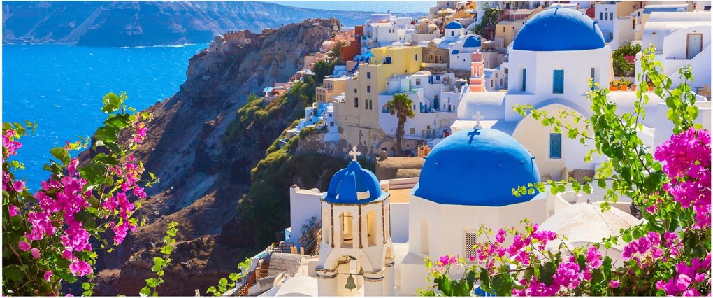 Tablou - Santorini, Grecia (120x50 cm)