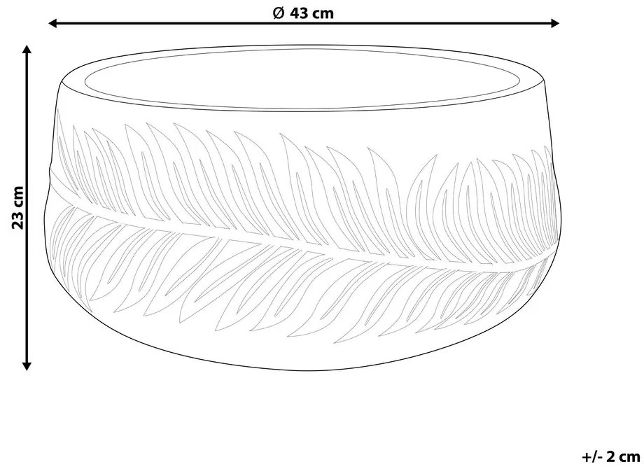 Ghiveci 23 cm Fiero (alb). 1075120