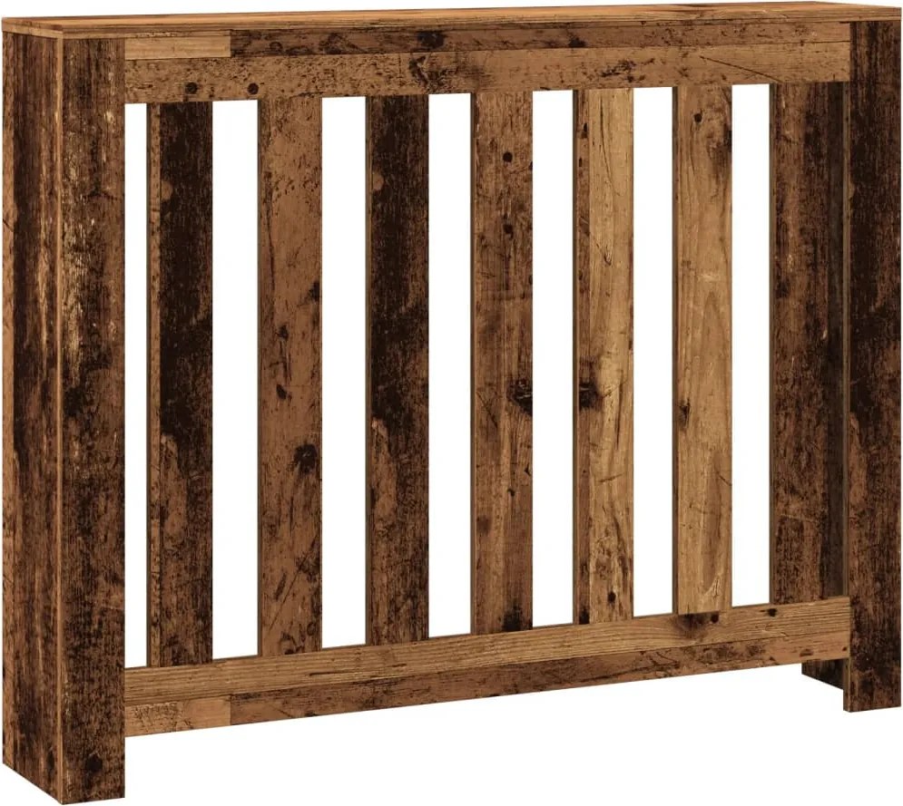 vidaXL Mască pentru calorifer, lemn vechi, 104x20x82cm, lemn prelucrat