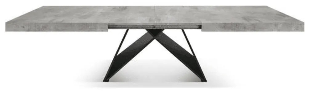 Masa Carole extensibila, picior Mdf - RUSTIC - 180 cm / 90 cm / 77 cm
