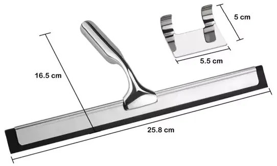 Racleta pentru sticla cu suport Rea negru 26 cm