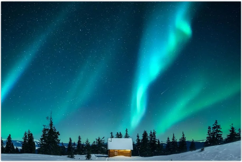 Tablou - Aurora Boreală (90x60 cm)