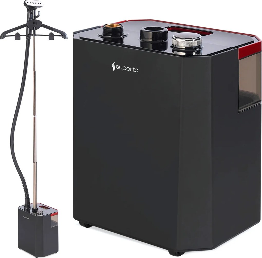 Fier de Calcat Vertical cu aburi SUPORTO S2, Steamer de 2200W cu 3 trepte de putere. Statie de calcat profesionala pentru haine netede, fara mirosuri
