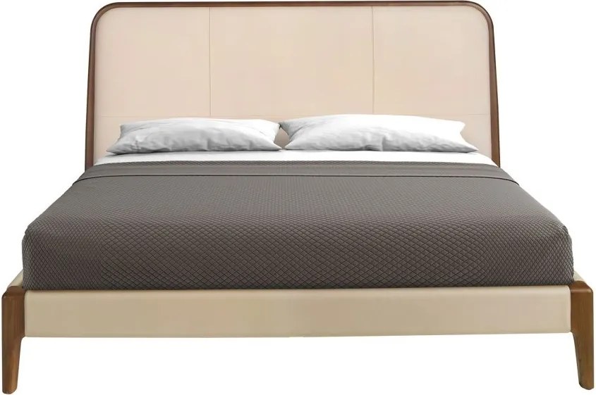 Pat dublu tapitat design LUX Cream 180x200cm