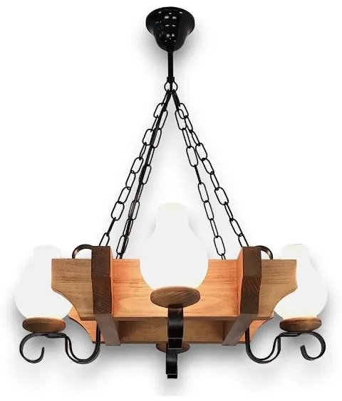 Lustră pe lanț Brilagi QUEEN 4xE14/40W/230V fag