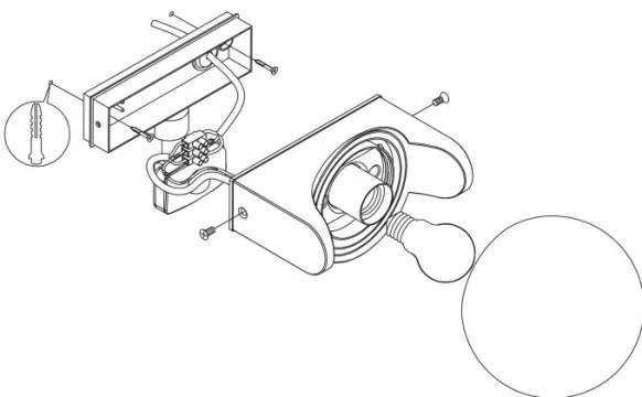 Aplică de exterior cu senzor RUBIO 1xE27/15W/230V IP44 Eglo 99573