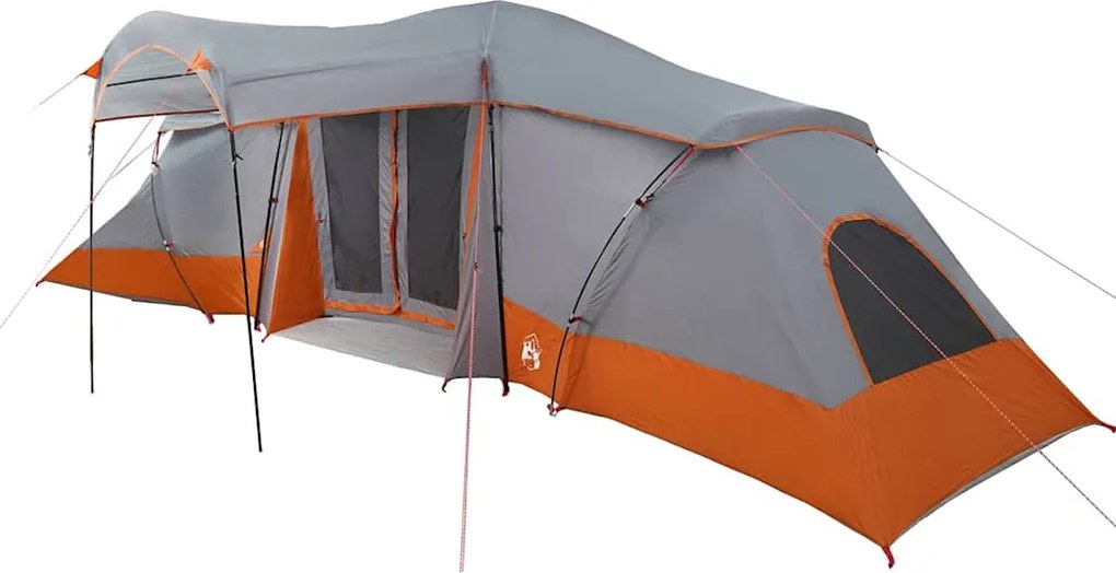 vidaXL Cort de Familie Gri și Portocalie 721 x 335 x 212 cm