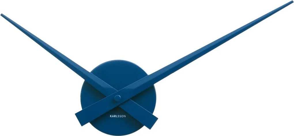 Ceas de perete Karlsson Time Mini, Ø 44 cm, albastru