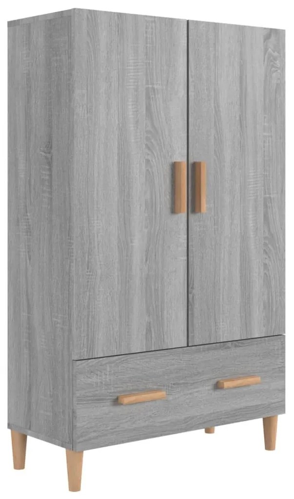 817472 vidaXL Dulap înalt, gri sonoma, 70x31x115 cm, lemn compozit