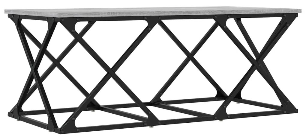 vidaXL Măsuță de cafea, gri sonoma, 100x49x40 cm, lemn prelucrat