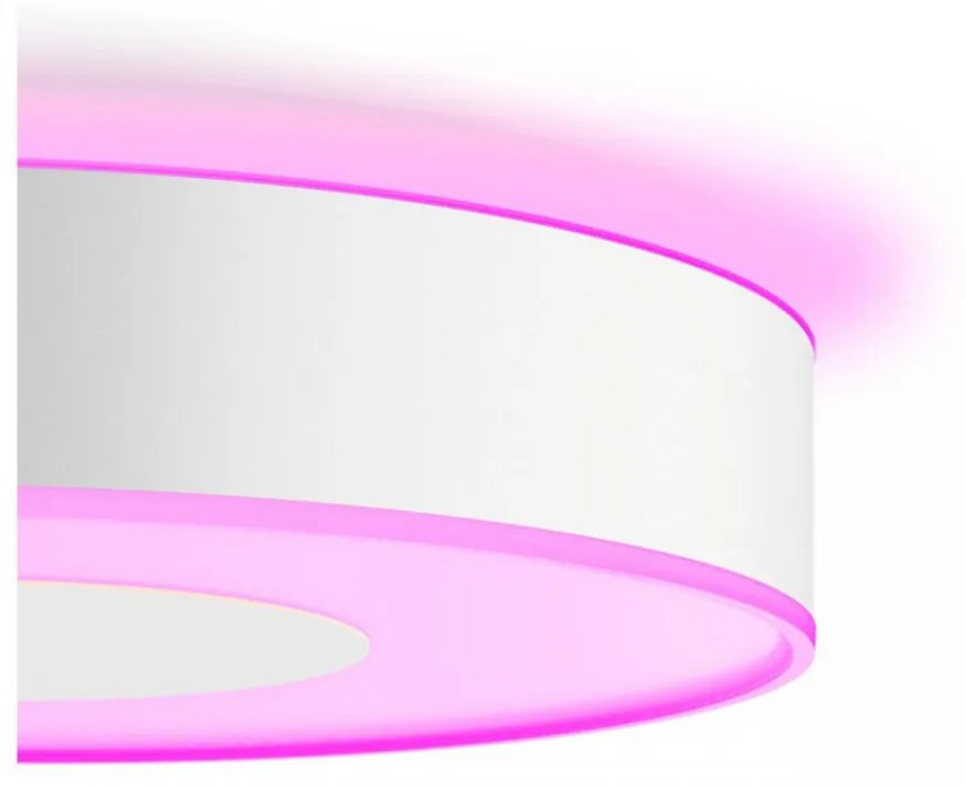 Plafoniera LED RGB Philips Hue Infuse, Bluetooth, 33.5W, 2350 lm, lumina alba si color (2000-6500K), IP20, 38.1cm, Alb