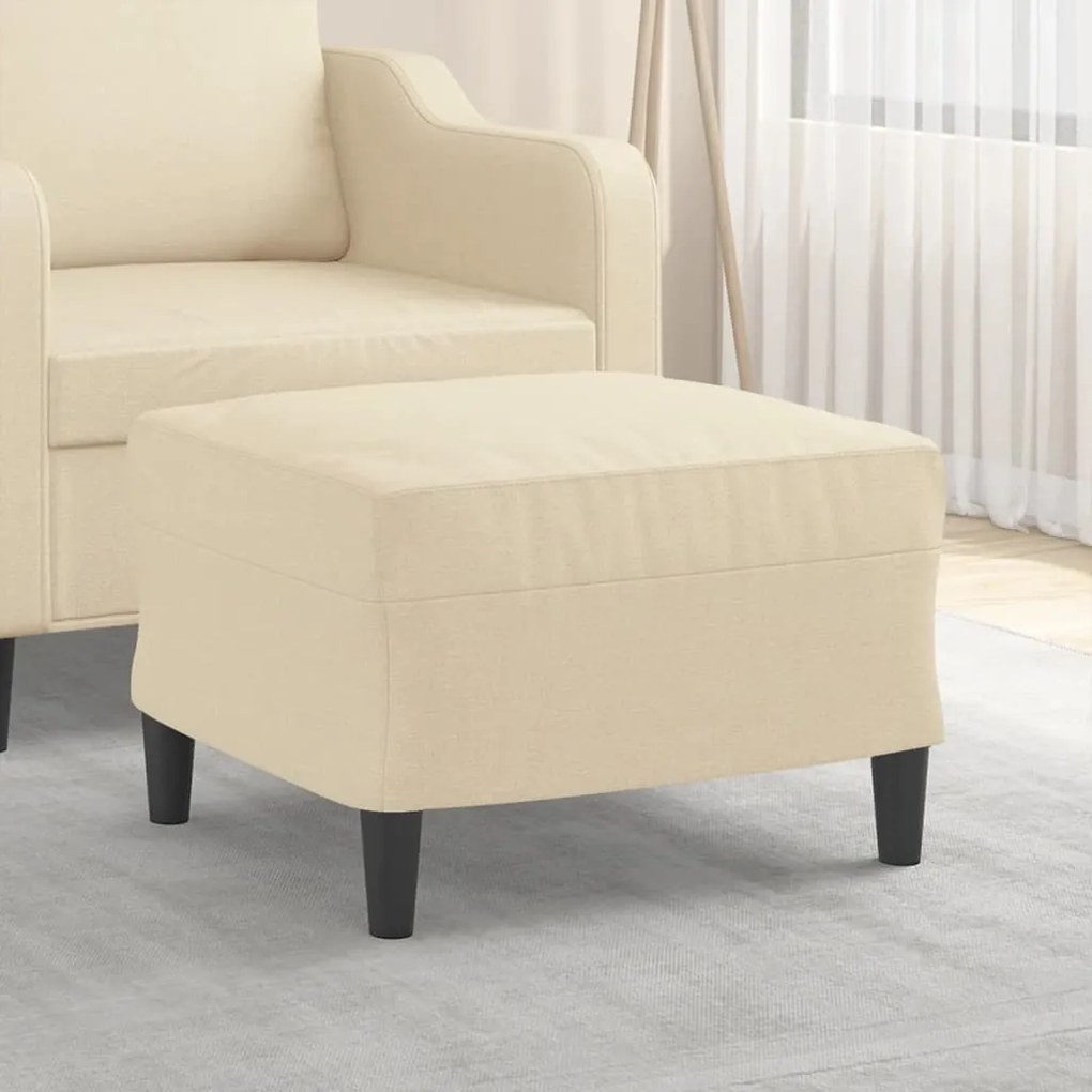349281 vidaXL Taburet, crem, 60x50x41 cm, material textil