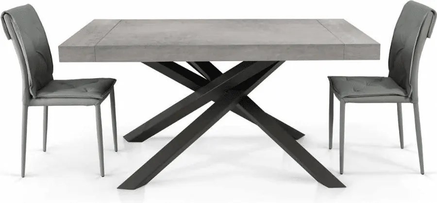MASA EXTENSIBILA COMFY CU PICIOR METALIC - ALB ANTICHIZAT - 180 CM / 100 CM / 77 CM
