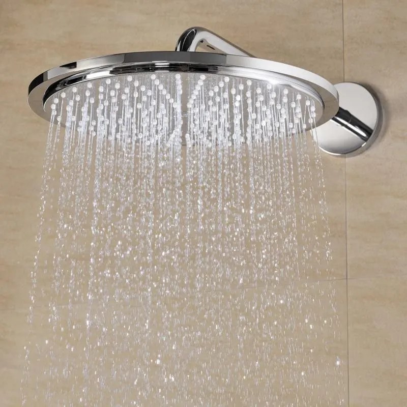 Palarie dus fix Grohe Rainshower Cosmopolitan 310, cu brat 5753600131 cm, montaj pe perete, fara limitator de debit