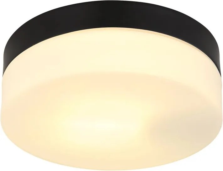 Plafoniera pentru exterior design modern IP44 Vranos negru, opal