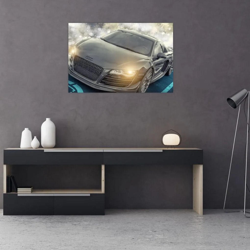 Tablou cu Audi - gri (90x60 cm)