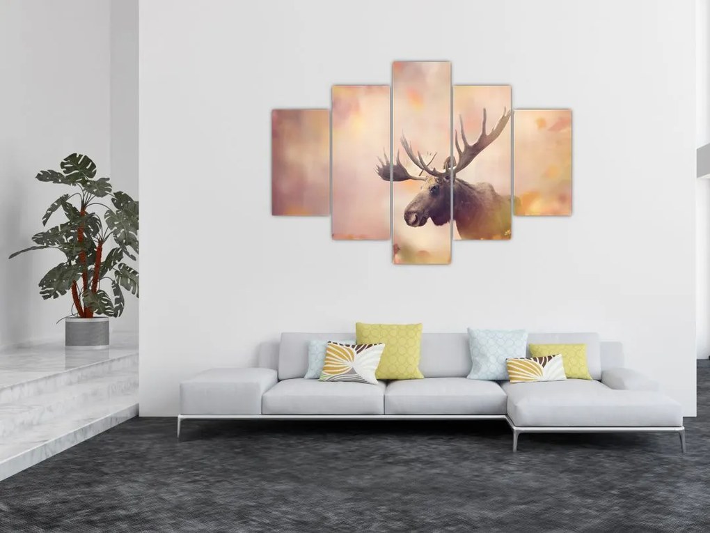 Tablou - Pădure în frunze de toamnă (150x105 cm)