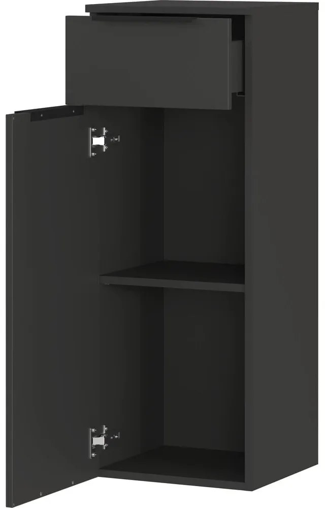 Dulap de baie de perete gri antracit 36x93 cm Crandon – Germania