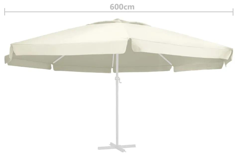 Panza de schimb umbrela de soare de gradina nisipiu 600 cm Nisip,    600 cm