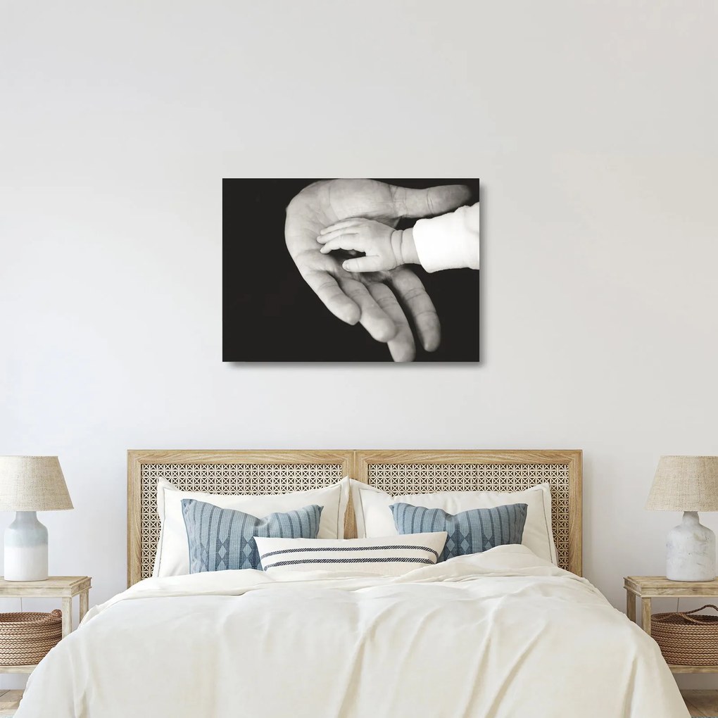 Tablou pe sticlă cu mâini (70x50 cm)