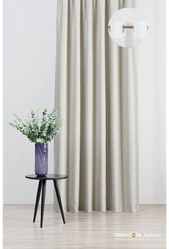 Draperie bej 140x260 cm Teorema – Mendola Fabrics