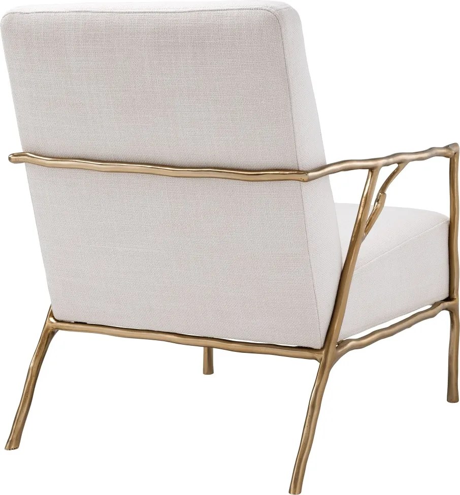 Fotoliu elegant design LUX Antico panama natural-auriu 113414 HZ