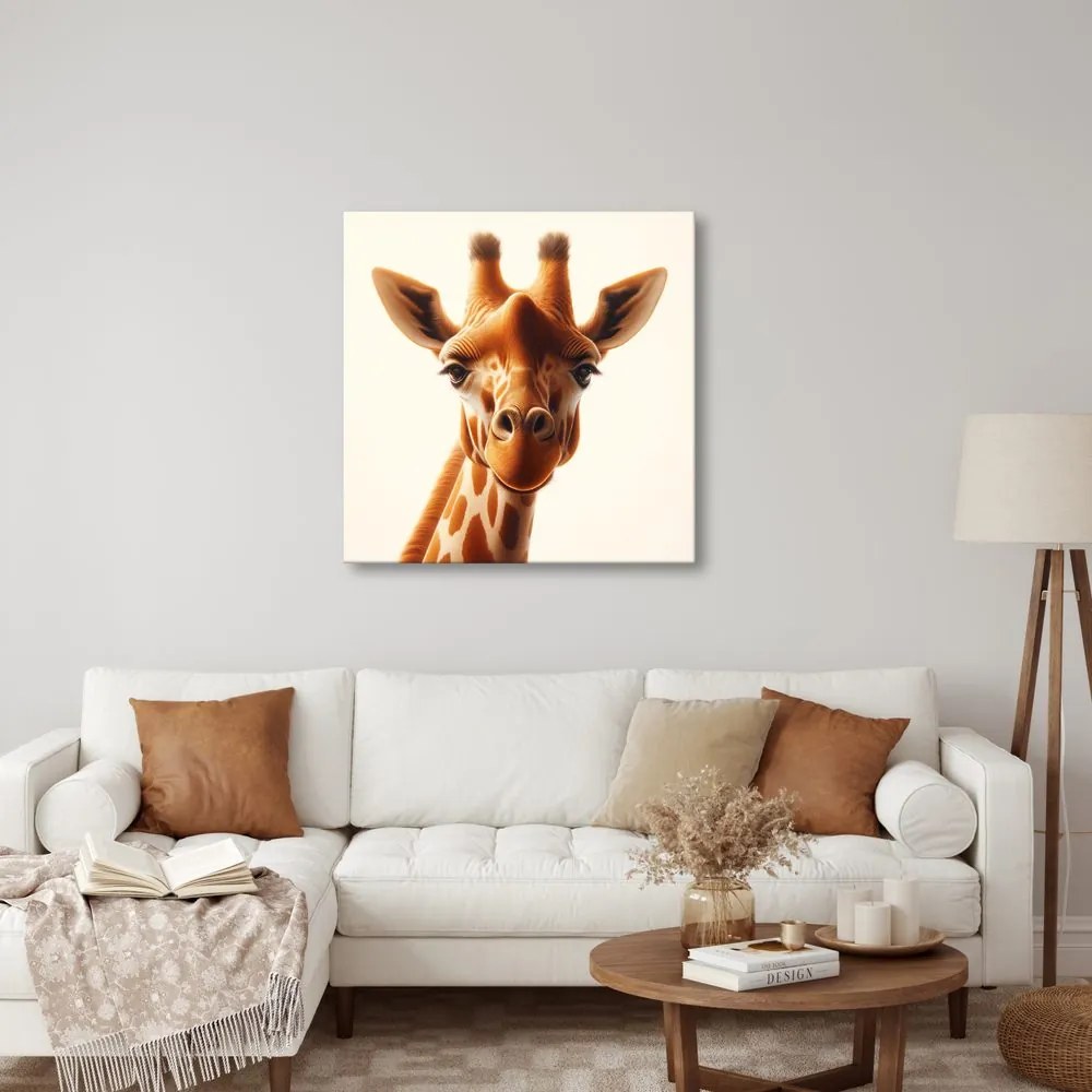 Tablou privire detaliată a girafei