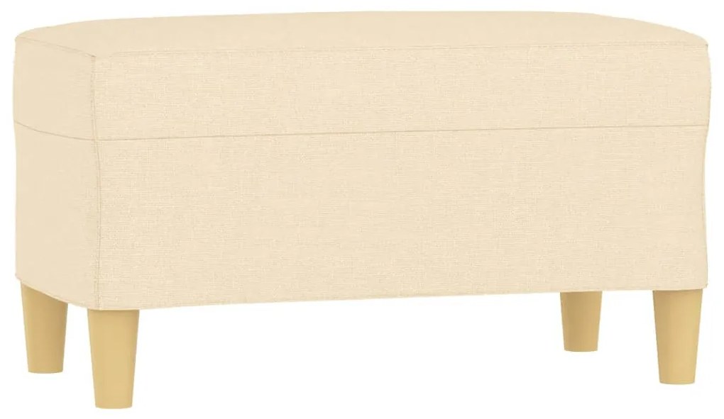 349369 vidaXL Bancă, crem, 70x35x41 cm, textil