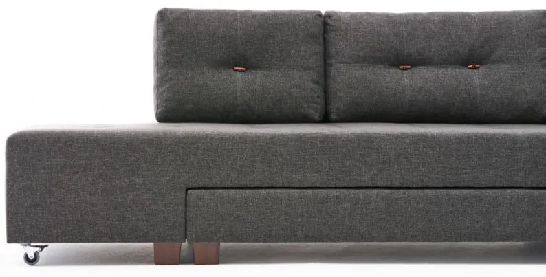 Coltar Extensibil Manama Corner Sofa Bed Right, Antracit