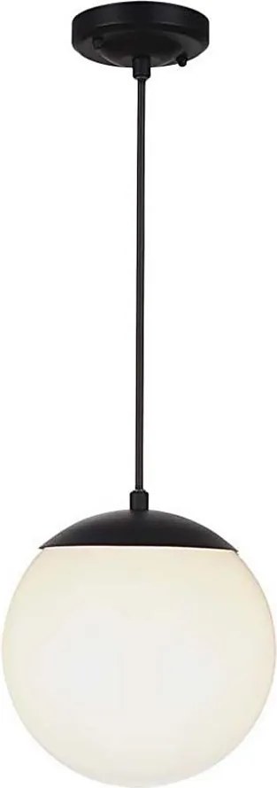 Lustră de exterior pe cablu 1xE27/60W/230V Ø 20 cm IP44 negru