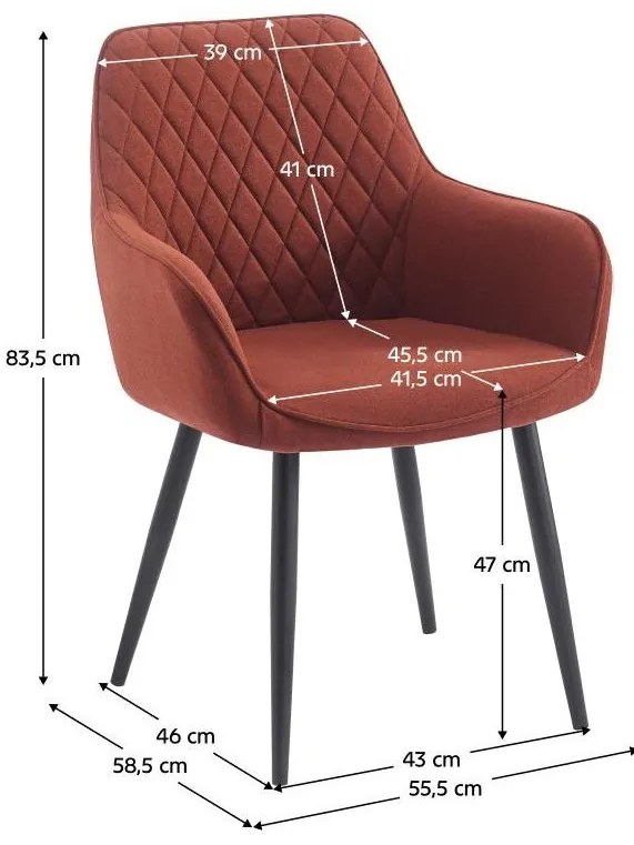 Fotoliu design Oskarsi (Maro + Negru) . 1097104