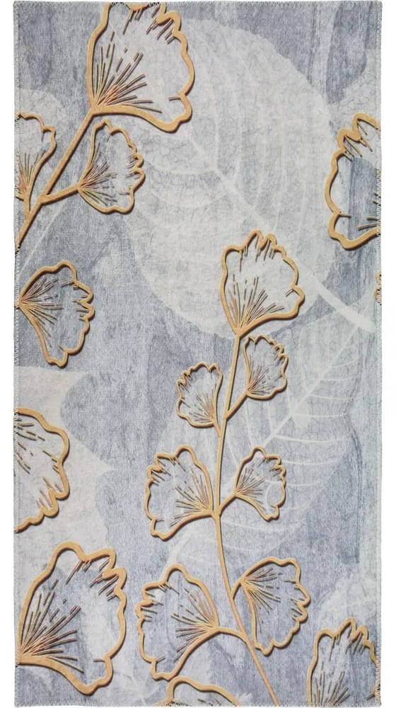 Covor gri/auriu lavabil 80x150 cm Dainty – Vitaus