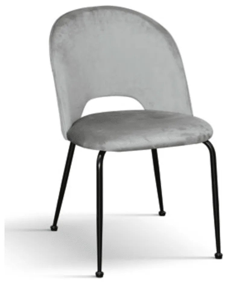 Scaun Farco ,structura metalica ,catifea - GRI INCHIS
