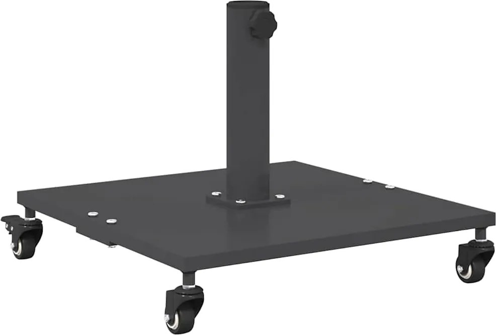 vidaXL Bază pentru umbrelă Gri închis 45 x 45 x 31,5 cm