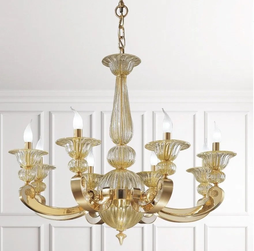 Candelabru 8 brate LUX realizat manual Amy