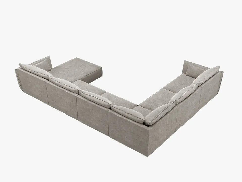 Coltar 8 locuri Kaelle chenille L384 cm