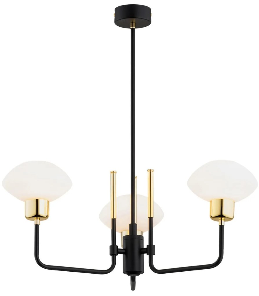 Lustra cu 3 brate design modern RAVELLO negru