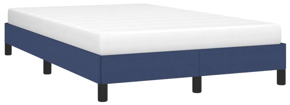 Cadru de pat, albastru, 120 x 200 cm, material textil Albastru, 25 cm, 120 x 200 cm