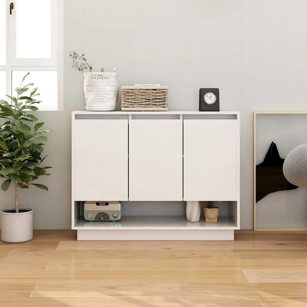 809530 vidaXL Servantă, alb, 97x31x75 cm, PAL