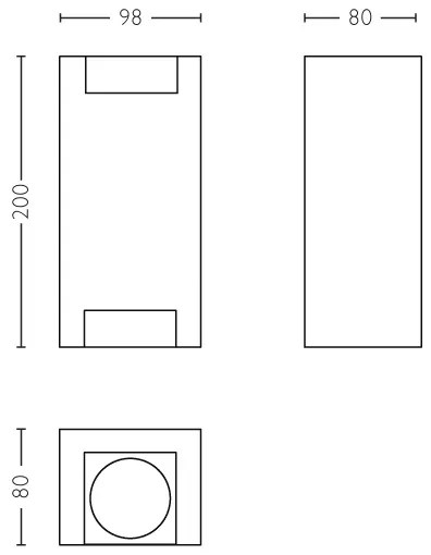 Aplică de exterior MYGARDEN TROWEL 2xGU10/5W IP44 Philips 17339/48/PN