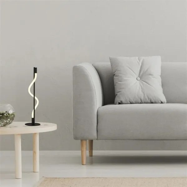 Lampă LED de masă Searchlight EU57212BK MARILYN LED/8W/230V negru