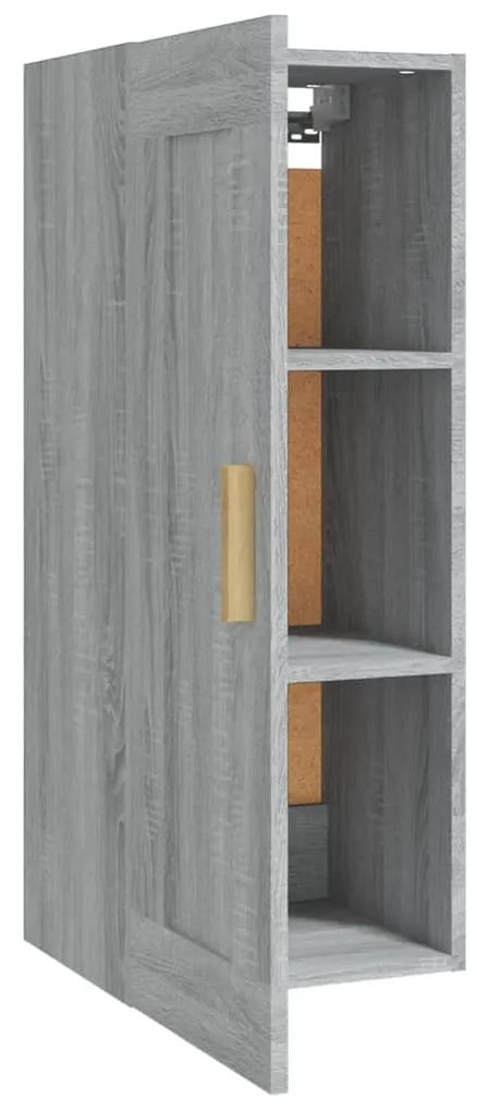 Dulap de perete, gri sonoma, 35x34x90 cm, lemn compozit sonoma gri
