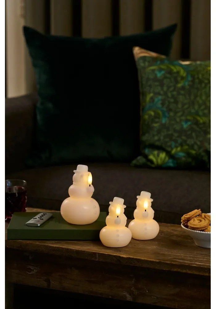 Decorațiune luminoasă de Crăciun albă ø 9 cm Eva – Sirius