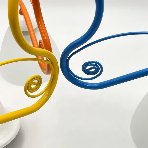 Lustră pe lanț RETRO 3xE27/60W/230V alb/colorat